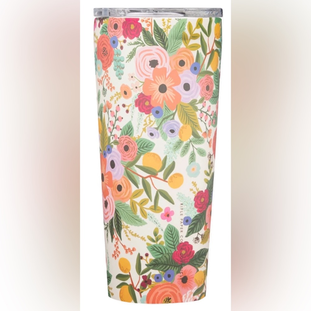 NWT CORKSICKLE X RIFLE PAPER CO. 24OZ TUMBLER! 5 ⭐️’S! SOLD OUT ONLINE & - Picture 4 of 14